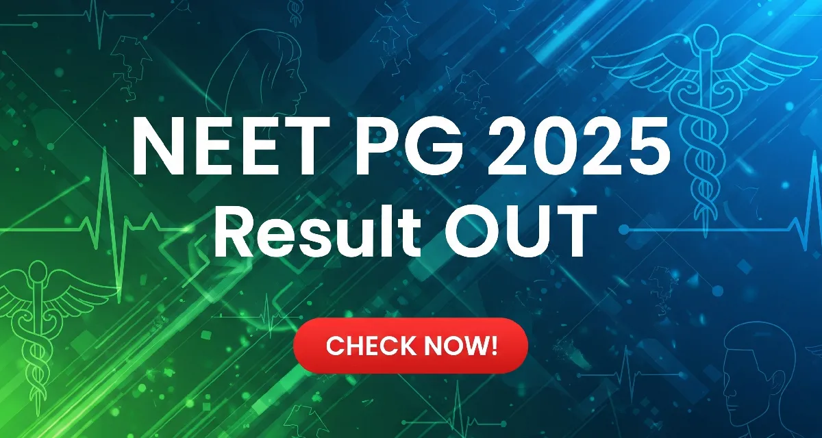 NEET PG 2025 Result LIVE