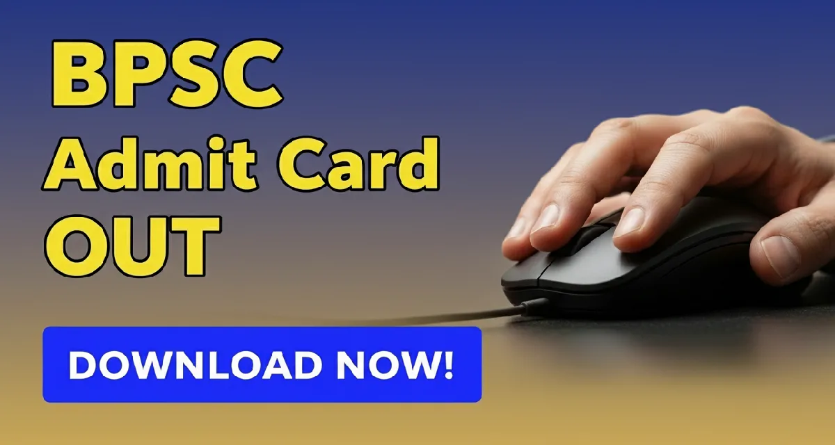BPSC Prelims Admit Card 2025 Released