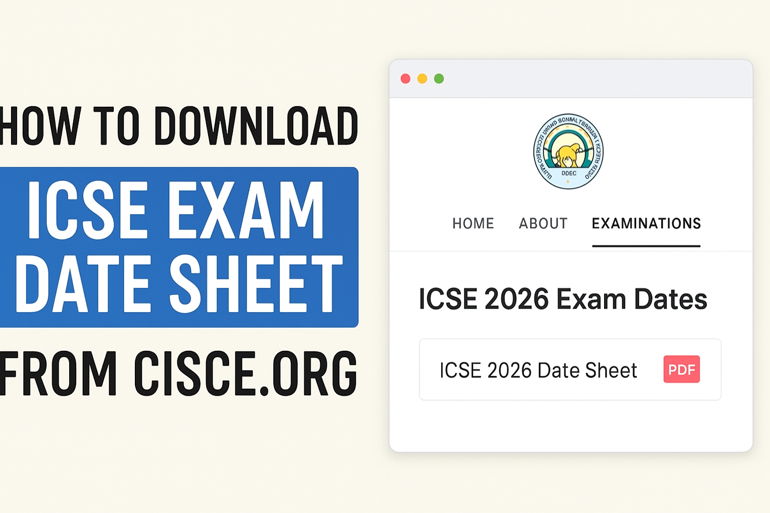 ICSE exam date