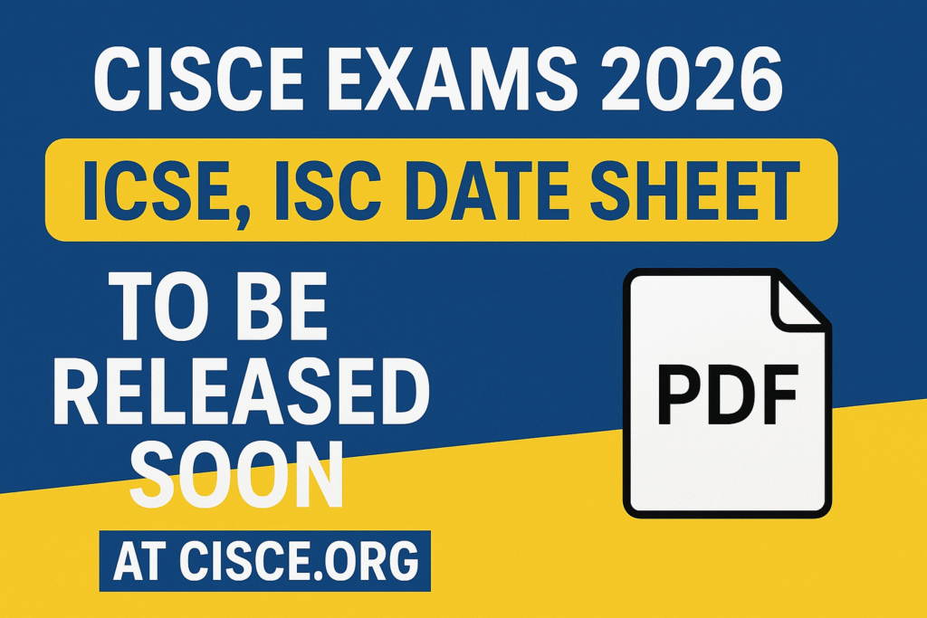 Cisce exams 2026
