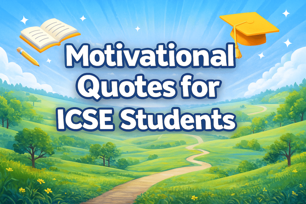 Motivational quotes for ICSE students boost confidence for board exams
